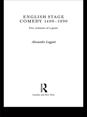 cover image of English Stage Comedy 1490-1990